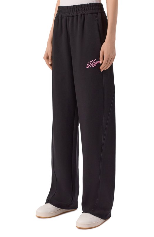 Хлопковые брюки MSGM 4041MDP76/267126 Чёрный  4041MDP76/267126 Фото 3