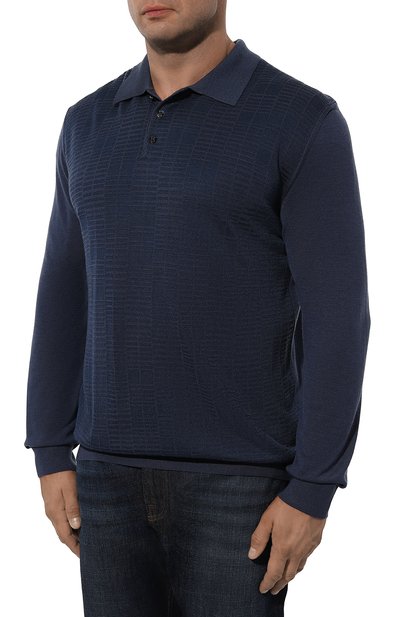 Поло из шерсти и шелка ZILLI, арт. KBP001M0230VSQA00/62, фото 3