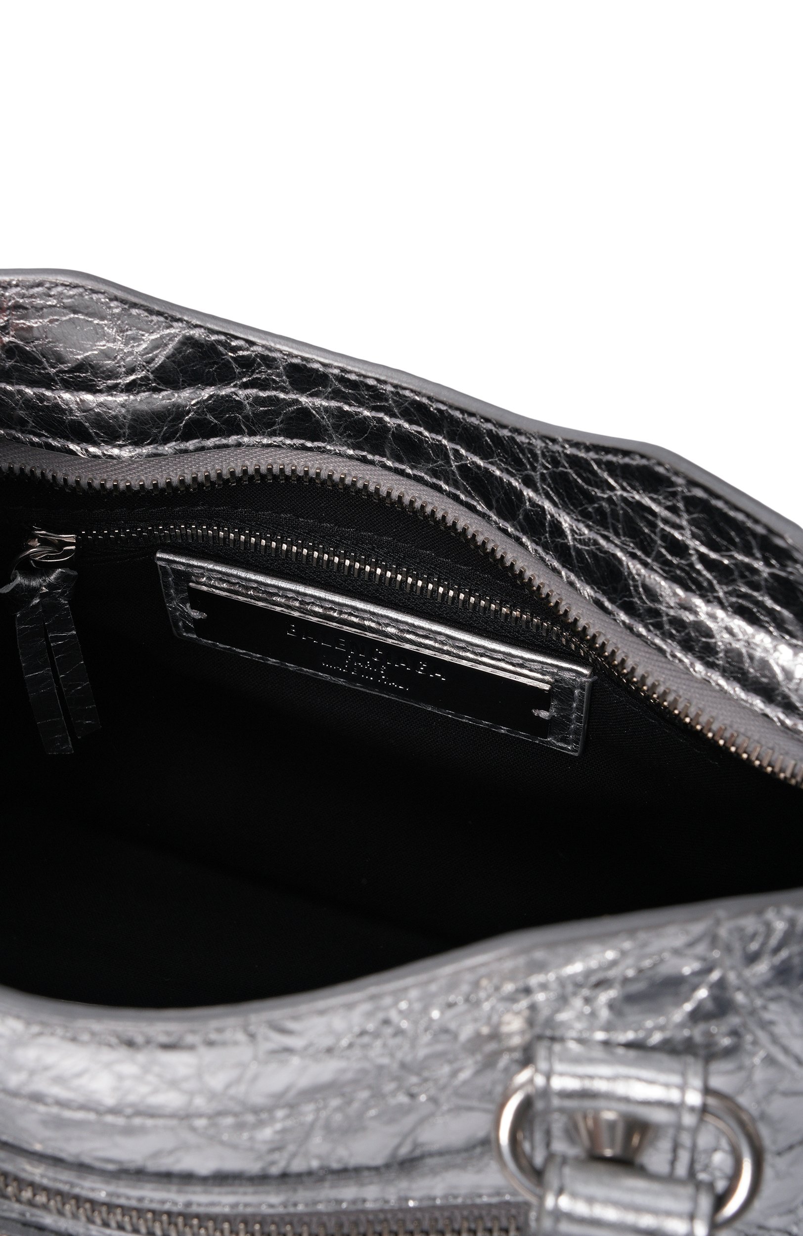 Сумка le city mini BALENCIAGA серебряного цвета по цене 285500 руб., арт. 865763/2AB4V, фото 5 Сумка le city mini BALENCIAGA, арт. 865763/2AB4V, фото 5