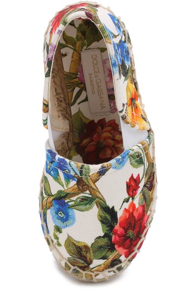 Текстильные эспадрильи с принтом DOLCE & GABBANA, арт. D00106/A4295/24-28, фото 4
