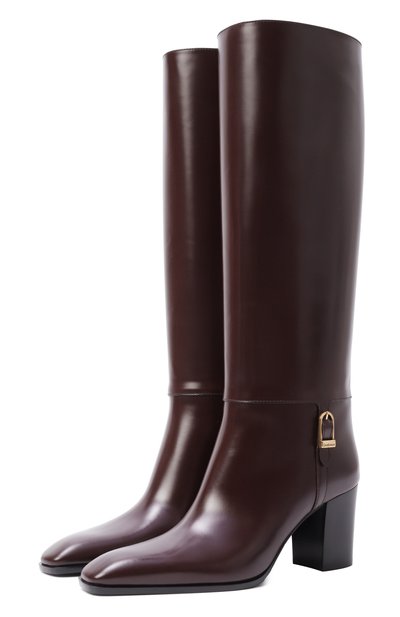 Женские  кожаные сапоги julia 70 SAINT LAURENT, арт. 818207/AAEHR