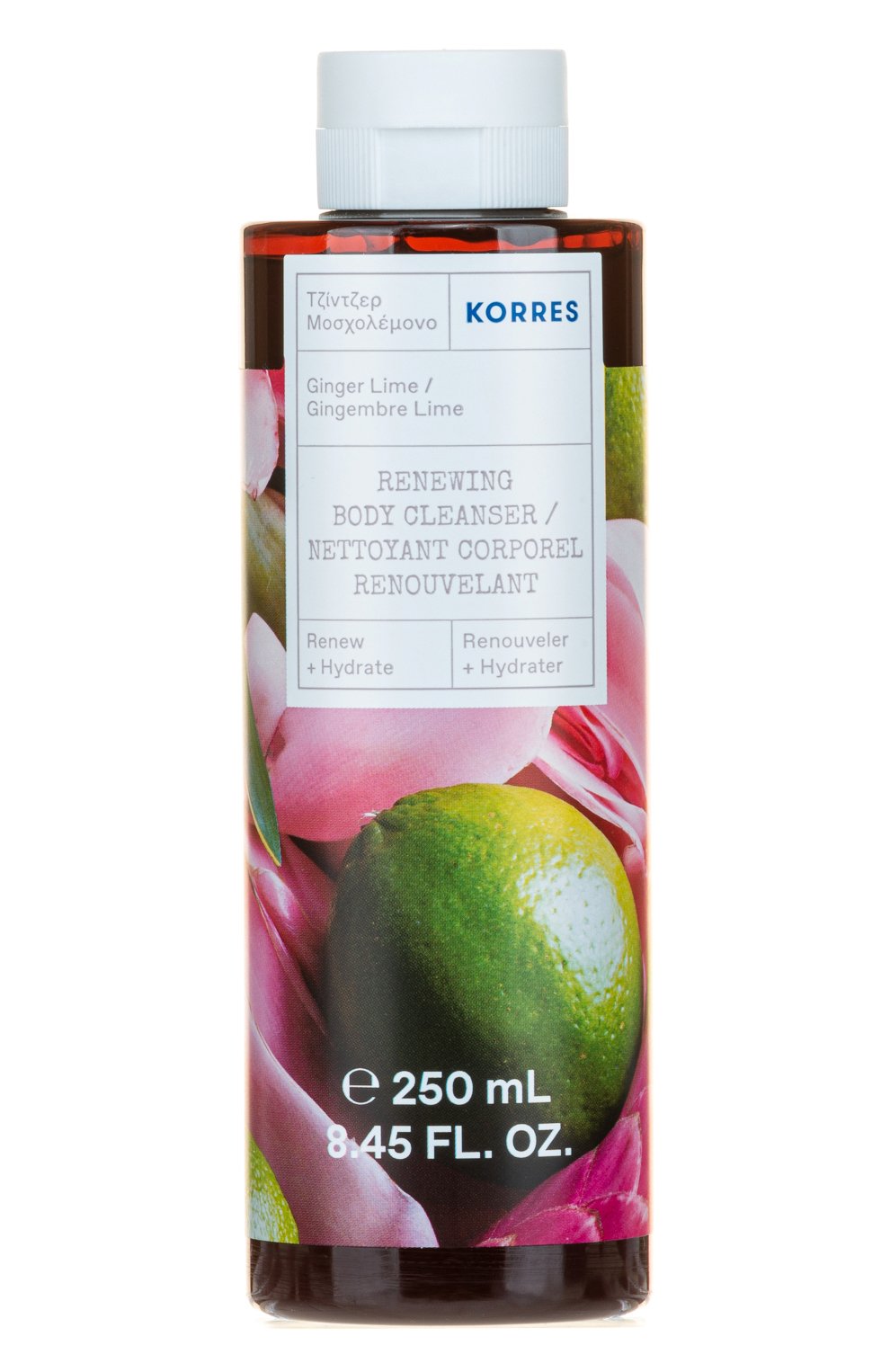 Гель для душа имбирь, лимон (250ml) KORRES бесцветного цвета по цене 1490 руб., арт. 5203069094705, фото 1 Гель для душа имбирь, лимон (250ml) KORRES, арт. 5203069094705, фото 1