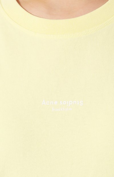 Хлопковая футболка ACNE STUDIOS, арт. AL0135, фото 5