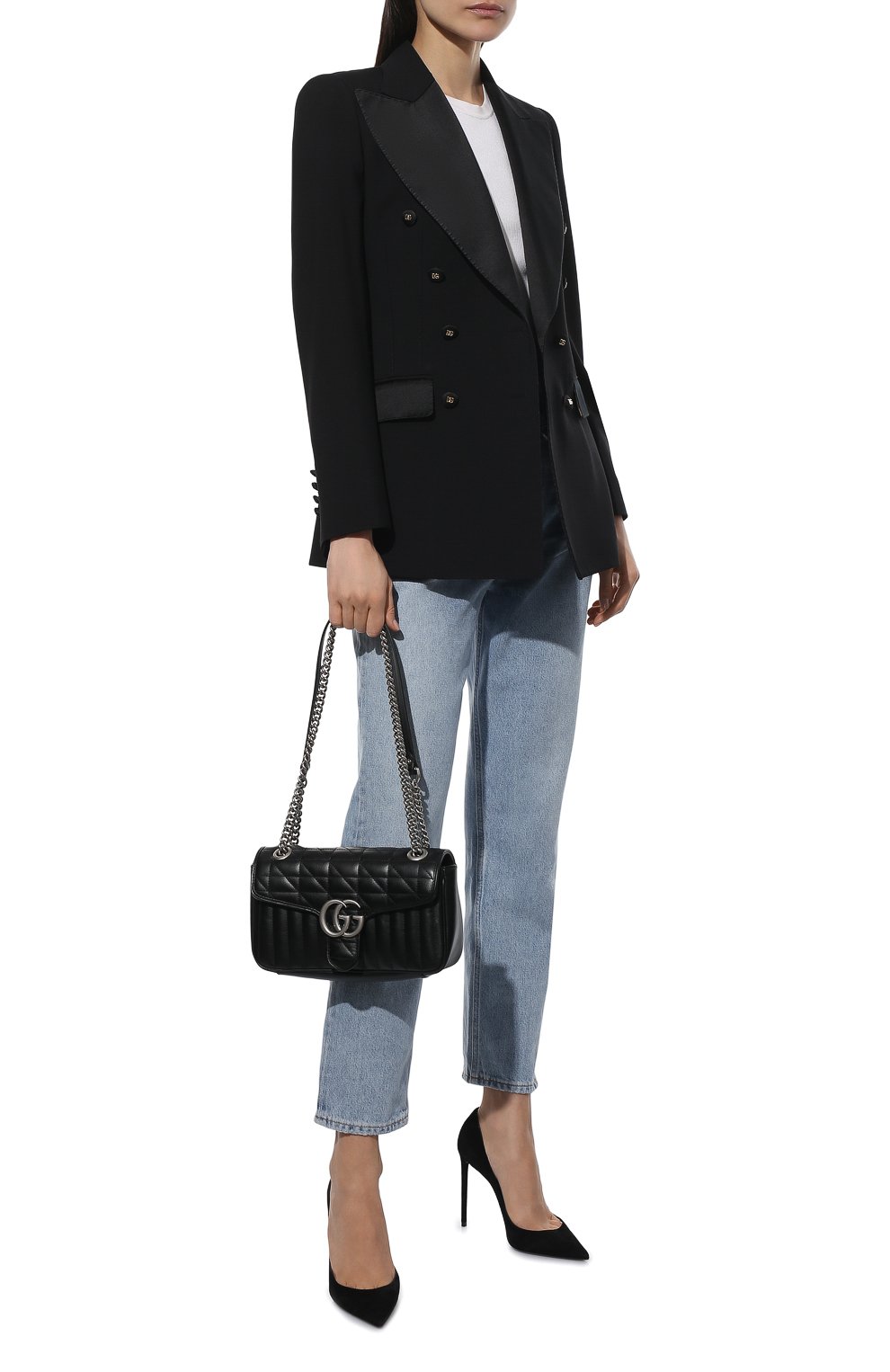 Сумка gg marmont 2.0 small GUCCI черного цвета по цене 288000 руб., арт. 443497/UM8AN, фото 3 Сумка gg marmont 2.0 small GUCCI, арт. 443497/UM8AN, фото 3