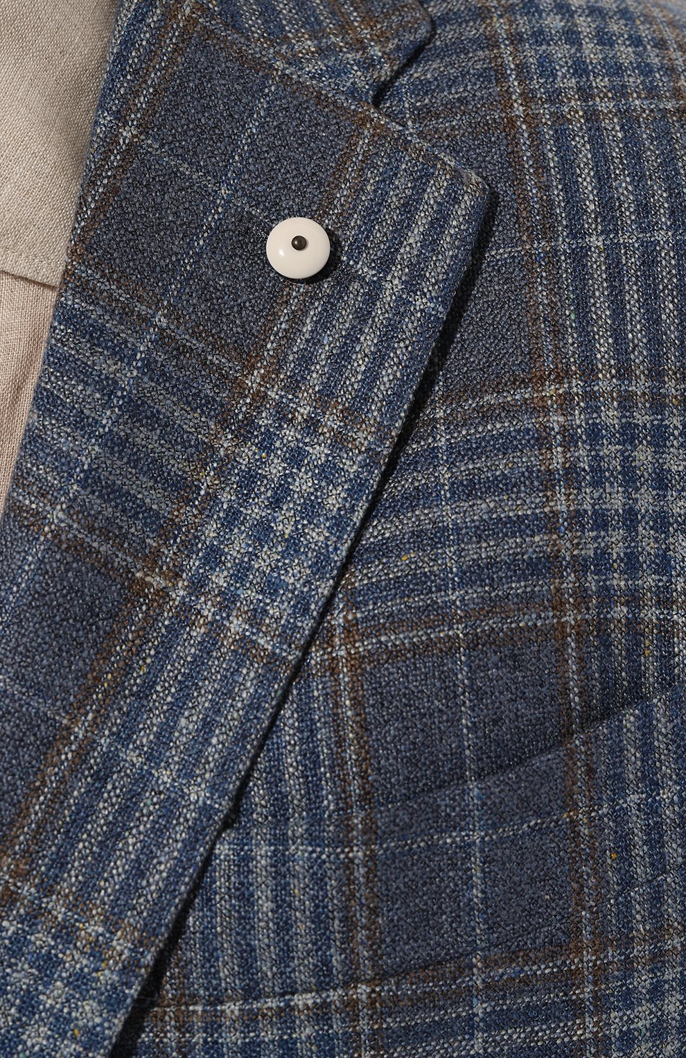 Пиджак из шелка и шерсти L.B.M. 1911 синего цвета по цене 108000 руб., арт. 2652/42306, фото 7 Пиджак из шелка и шерсти L.B.M. 1911, арт. 2652/42306, фото 7