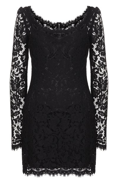 Женское платье из хлопка и вискозы DOLCE & GABBANA, арт. F632IT/HLM5E