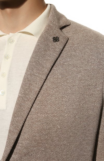 Пиджак изо льна и хлопка GRAN SASSO, арт. 57156/18613, фото 5