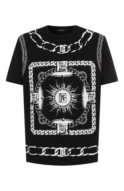 Мужская хлопковая футболка BALMAIN, арт. FH1EG000/GF08