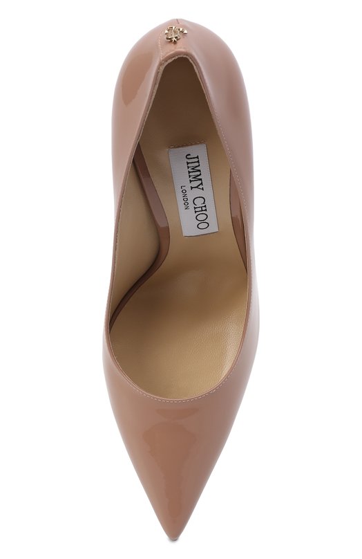 Кожаные туфли Love 100 Jimmy Choo L0VE 100/PWJ Бежевый  L0VE 100/PWJ Фото 6