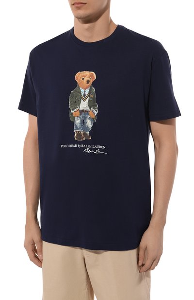 Хлопковая футболка POLO RALPH LAUREN, арт. 710854497, фото 3