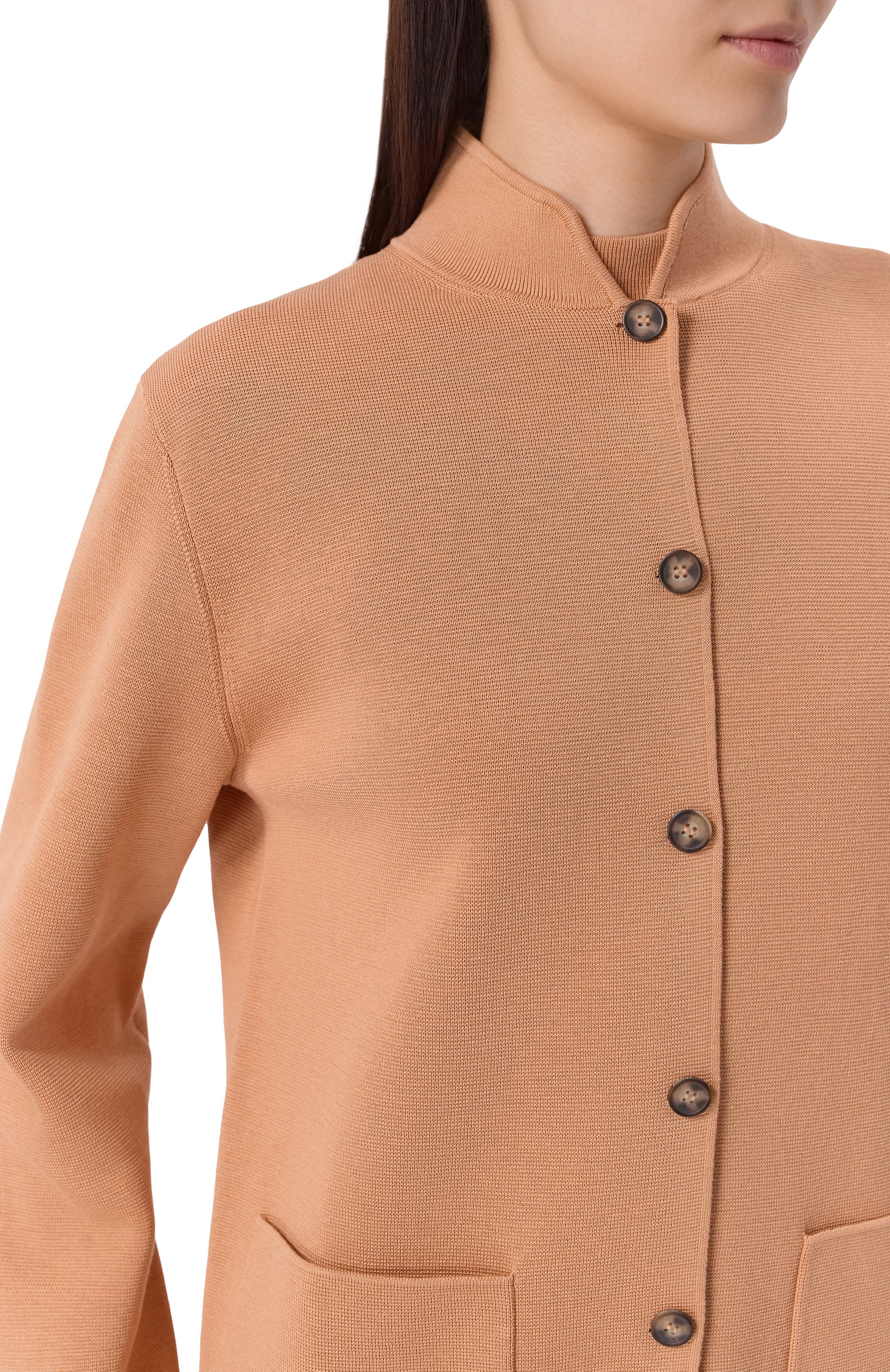 Жакет из шелка и хлопка 12 STOREEZ бежевого цвета по цене 29000 руб., арт. 136935, фото 5 Жакет из шелка и хлопка 12 STOREEZ, арт. 136935, фото 5