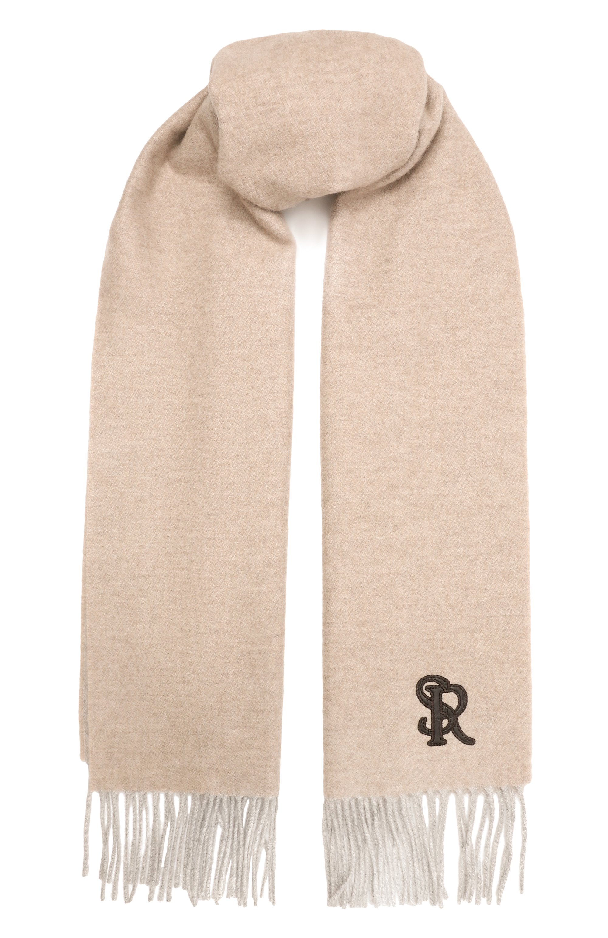 Кашемировый шарф с отделкой из кожи крокодила STEFANO RICCI, арт. MWA0300030/6853, фото 1