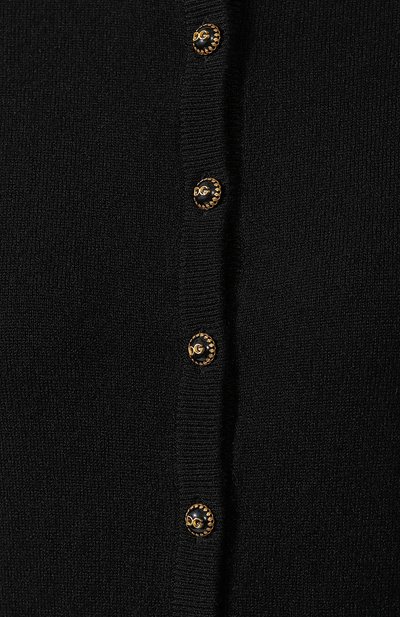 Кашемировый кардиган DOLCE & GABBANA черного цвета по цене 113000 руб., арт. FX451T/JAWQP, фото 5 Кашемировый кардиган DOLCE & GABBANA, арт. FX451T/JAWQP, фото 5