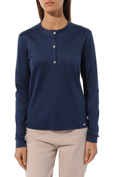 Хлопковый лонгслив KITON, арт. D58438H080511717, фото 3