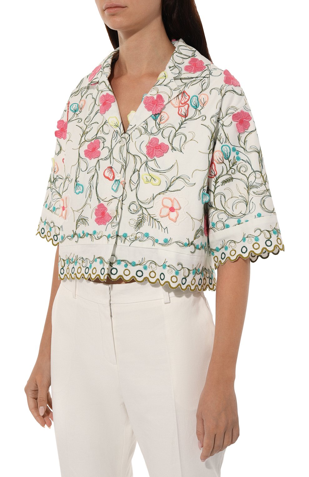 Хлопковый жакет ELIE SAAB, арт. J0017N, фото 3