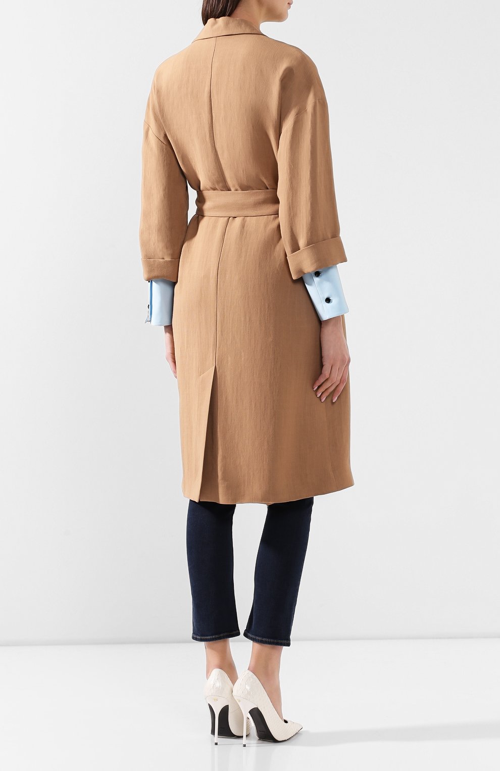 Пальто из смеси вискозы и льна BRUNELLO CUCINELLI, арт. MH1269398, фото 4