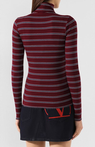 Водолазка в полоску POLO RALPH LAUREN бордового цвета по цене 7795 руб., арт. 211765391, фото 4 Водолазка в полоску POLO RALPH LAUREN, арт. 211765391, фото 4