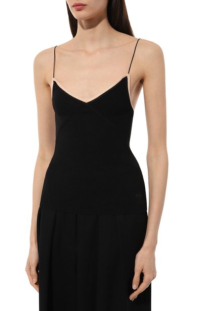 Топ N21 черного цвета по цене 35150 руб., арт. A004/7534, фото 3 Топ N21, арт. A004/7534, фото 3