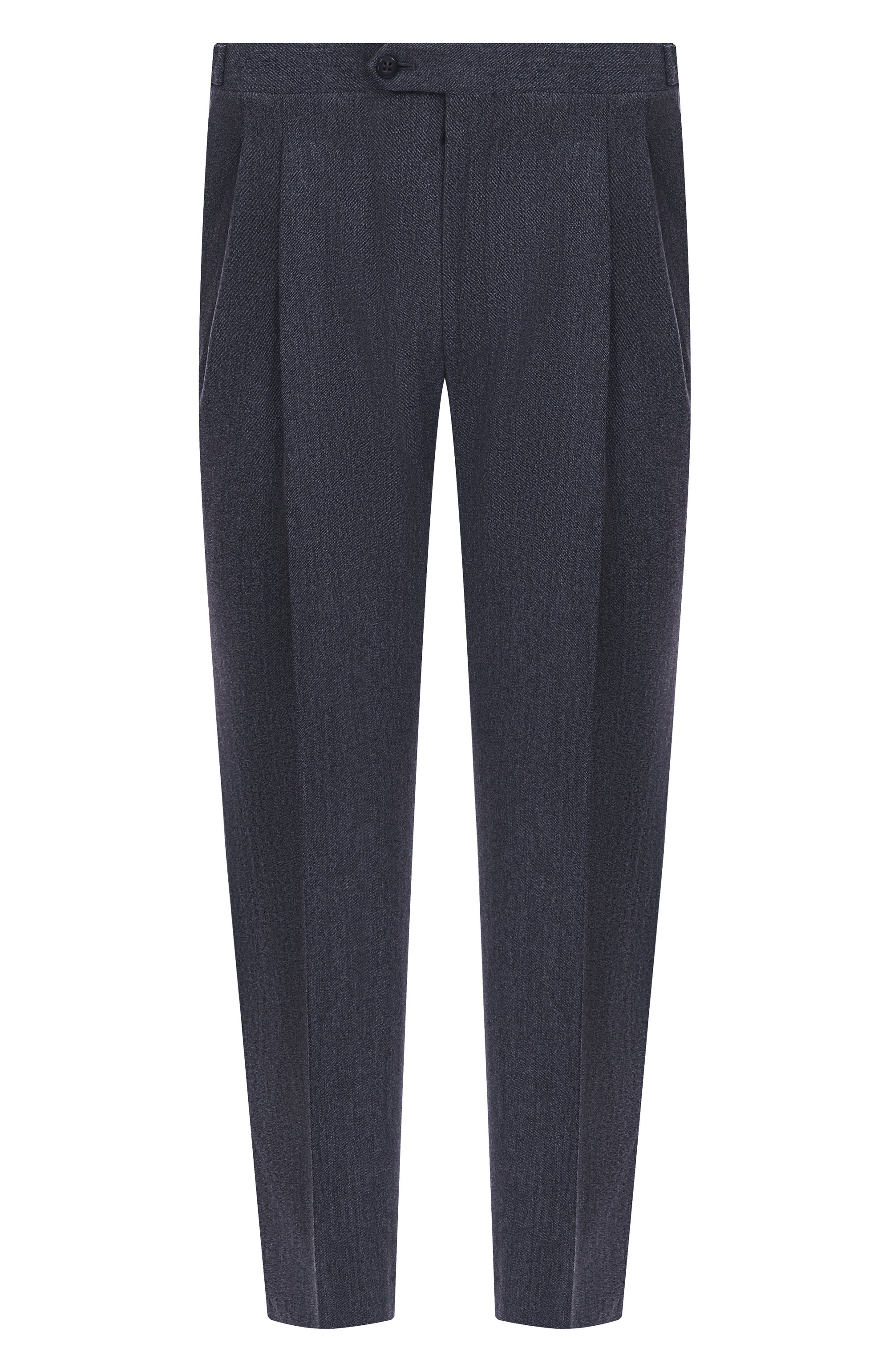Брюки из шерсти и хлопка CORNELIANI темно-синего цвета по цене 54450 руб., арт. 264L21-2618331, фото 1 Брюки из шерсти и хлопка CORNELIANI, арт. 264L21-2618331, фото 1