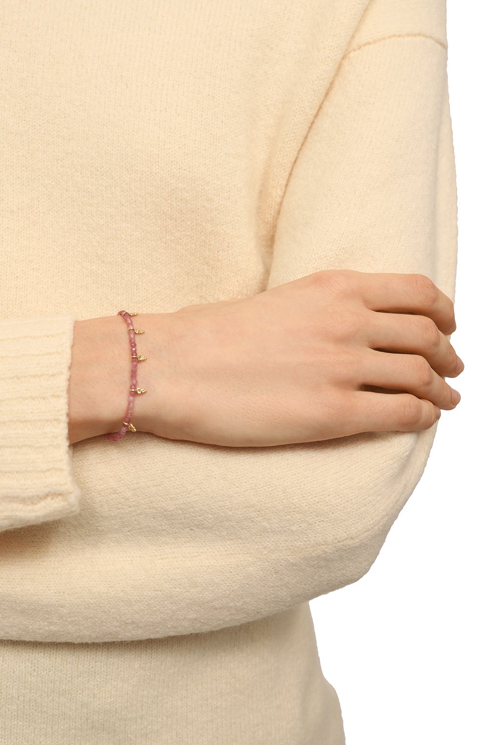 Браслет HANKA_IN розового цвета по цене 9950 руб., арт. J0Y-BR-T0UR0-BIN-0.5M, фото 2 Браслет HANKA_IN, арт. J0Y-BR-T0UR0-BIN-0.5M, фото 2