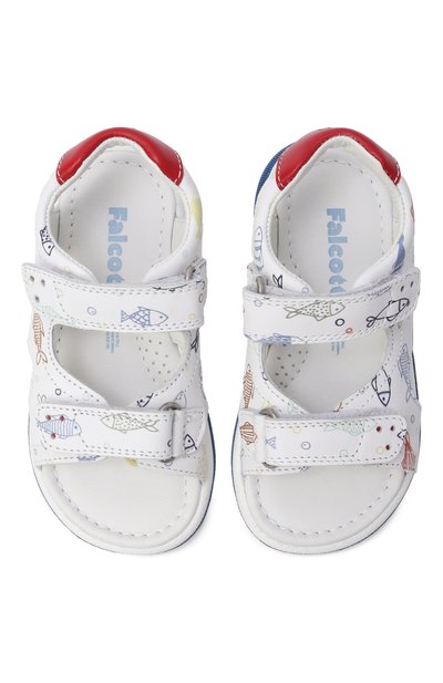 Кожаные сандалии wunny FALCOTTO белого цвета по цене 9950 руб., арт. 1501115/17_001, фото 4 Кожаные сандалии wunny FALCOTTO, арт. 1501115/17_001, фото 4