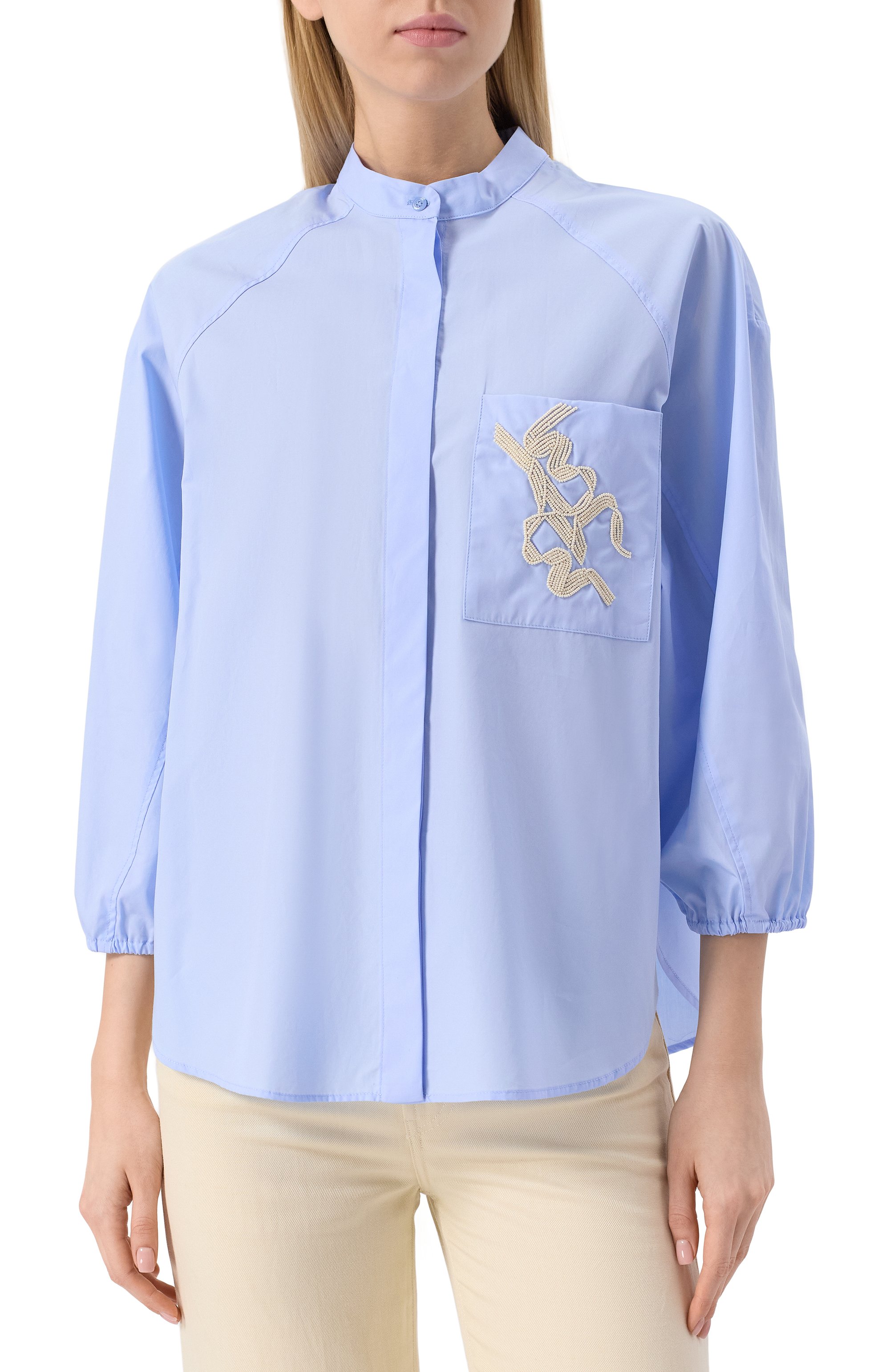 Хлопковая рубашка BEATRICE .B, арт. 25FE4245VEGA, фото 3