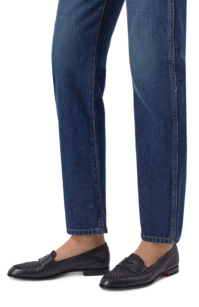 Кожаные пенни-лоферы SANTONI, арт. WUSG72100HAFSYWE, фото 2