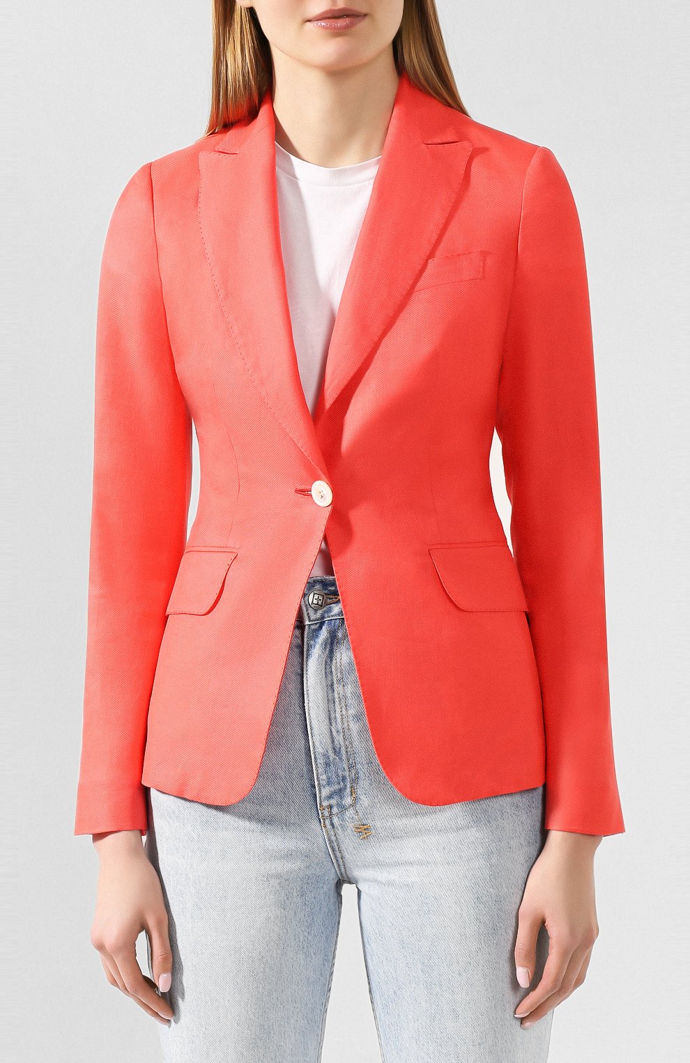 Жакет из смеси хлопка и льна KITON, арт. D15510H07261, фото 3