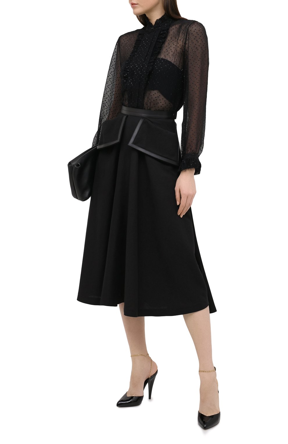 Кожаные туфли kika SAINT LAURENT, арт. 637740/0NP00, фото 2