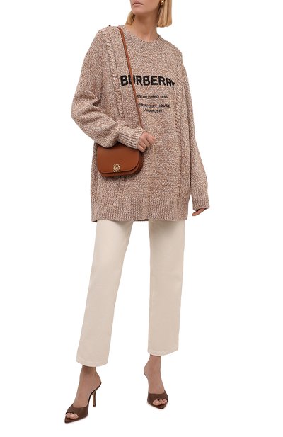 Свитер из шерсти и хлопка BURBERRY бежевого цвета по цене 118000 руб., арт. 8042432, фото 2 Свитер из шерсти и хлопка BURBERRY, арт. 8042432, фото 2