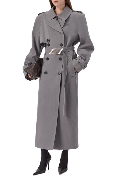 Хлопковый тренч THE ATTICO, арт. 247WCC68/D088, фото 2