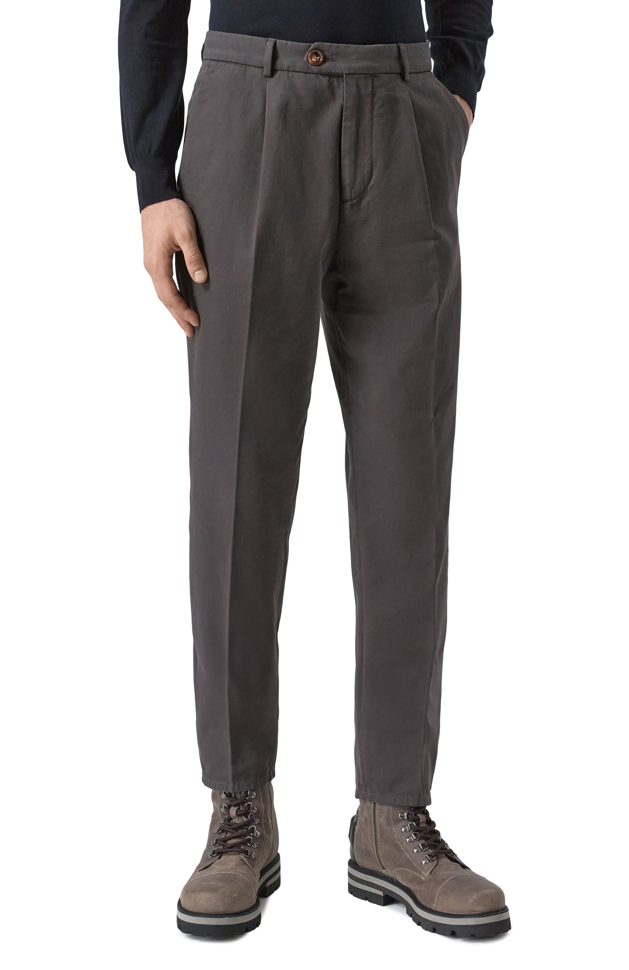 Хлопковые брюки BRUNELLO CUCINELLI, арт. M252DE1450, фото 3