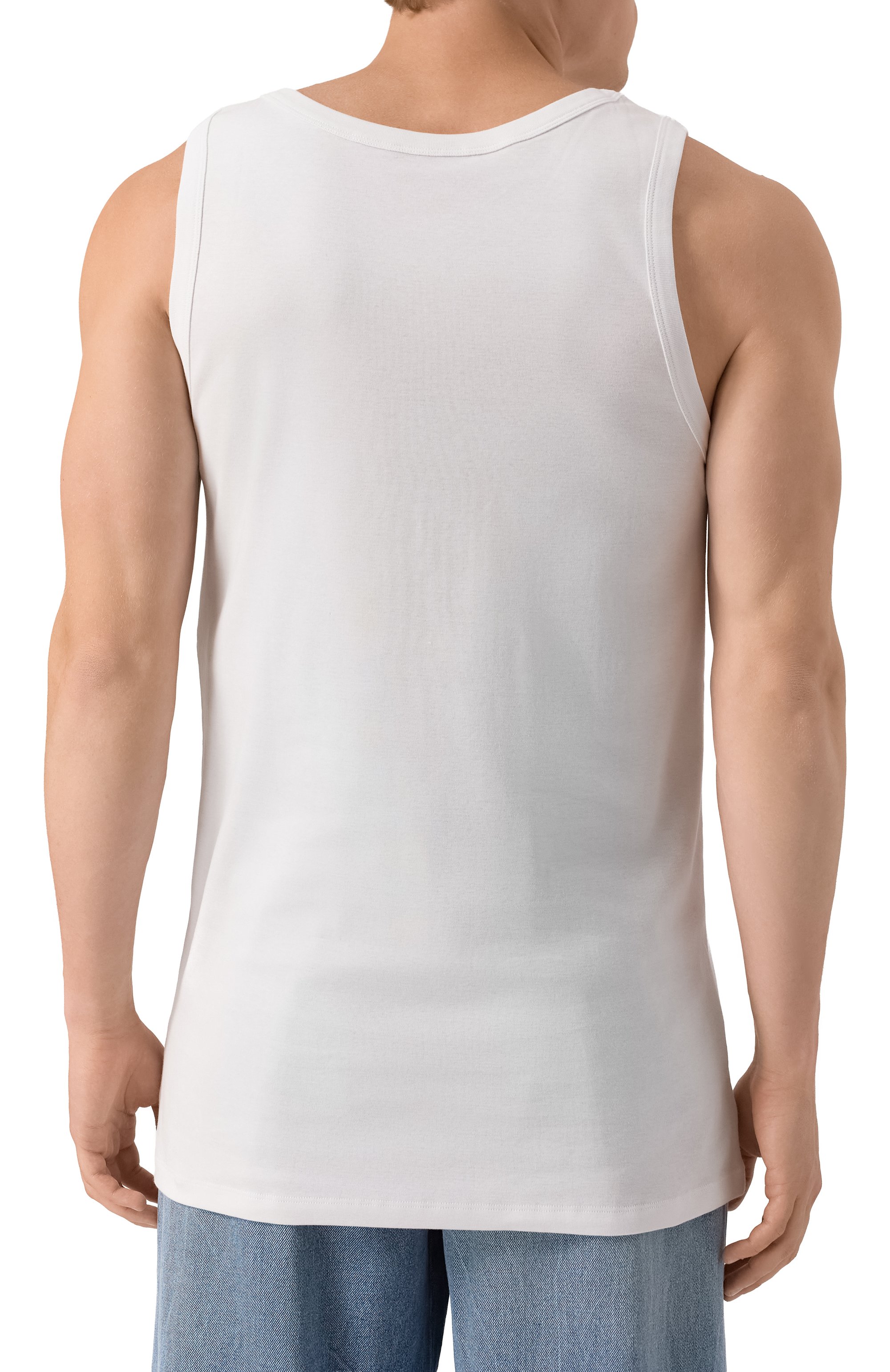 Хлопковая майка ANN DEMEULEMEESTER, арт. C000-M-JT020-12-FA045-099, фото 4