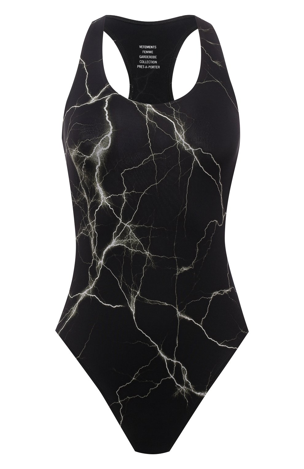 Слитный купальник VETEMENTS черного цвета по цене 53950 руб., арт. WA52TR410X 1332/BLACK LIGHTNING, фото 3 Слитный купальник VETEMENTS, арт. WA52TR410X 1332/BLACK LIGHTNING, фото 3