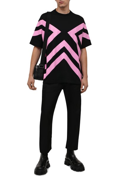 Хлопковая футболка PRADA, арт. UJN741-1ZWB-F0002-211, фото 2