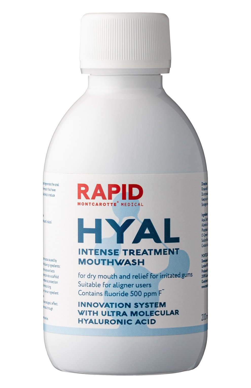 Ополаскиватель для полости рта rapid hyal (200ml) MONTCAROTTE, арт. МСН406, фото 1