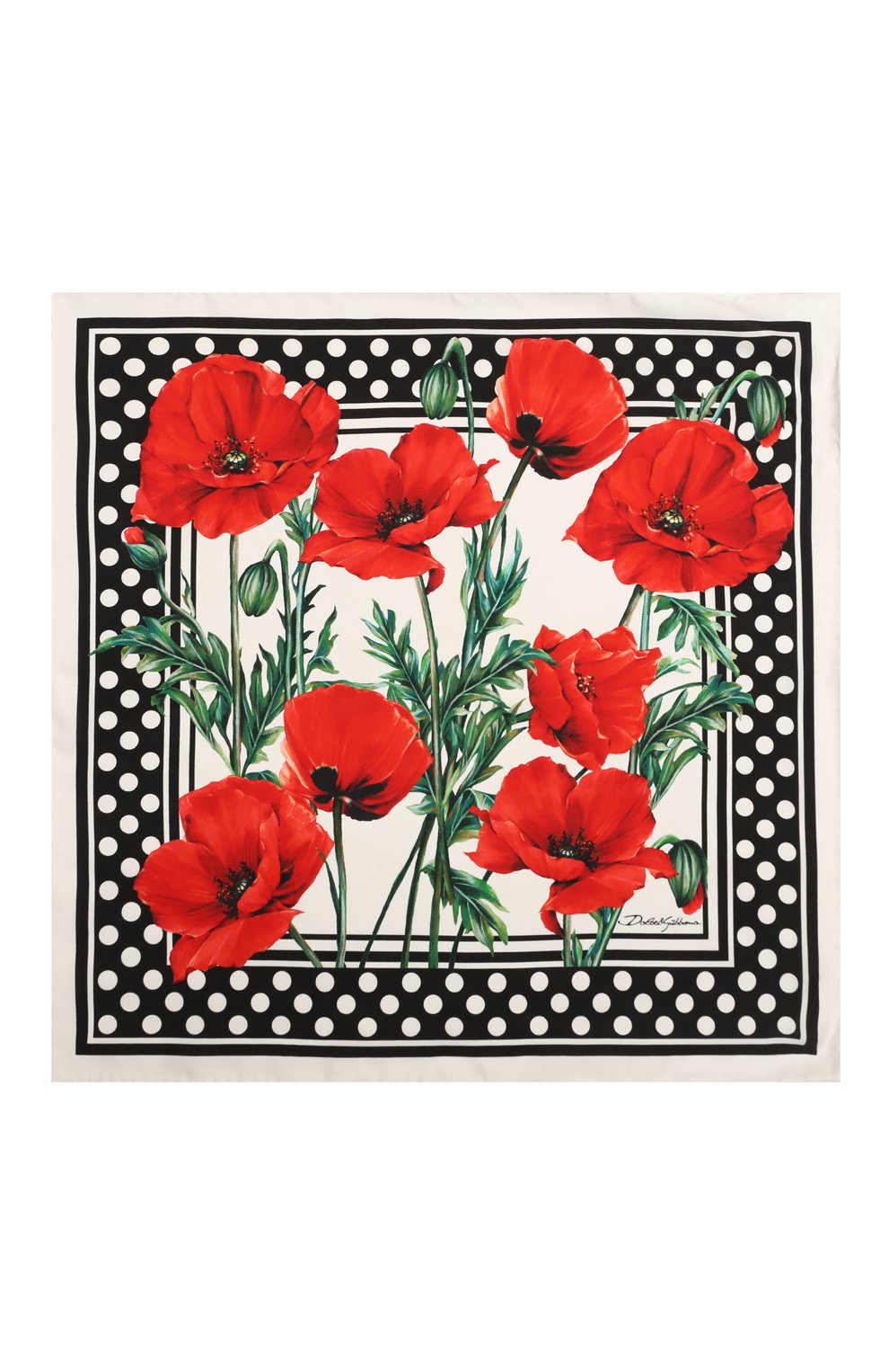 Шелковый платок DOLCE & GABBANA, арт. FN093R/GDAWW, фото 4