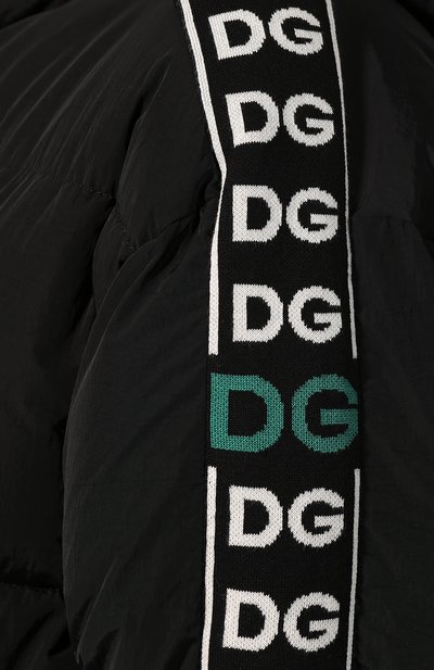 Пуховая куртка DOLCE & GABBANA черного цвета по цене 228000 руб., арт. F9G29T/FUM8T, фото 5 Пуховая куртка DOLCE & GABBANA, арт. F9G29T/FUM8T, фото 5