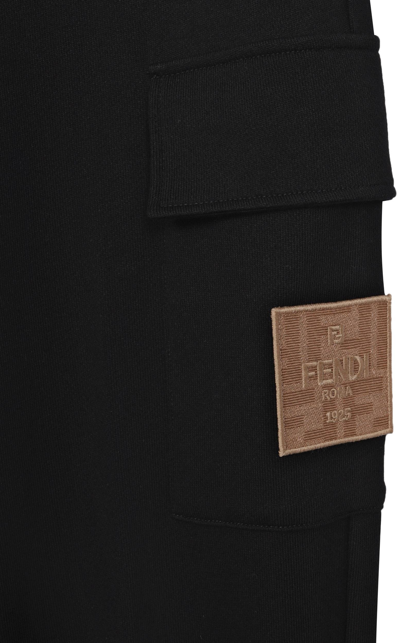 Хлопковые джоггеры FENDI, арт. JUF171/5V0/3A-6A, фото 3