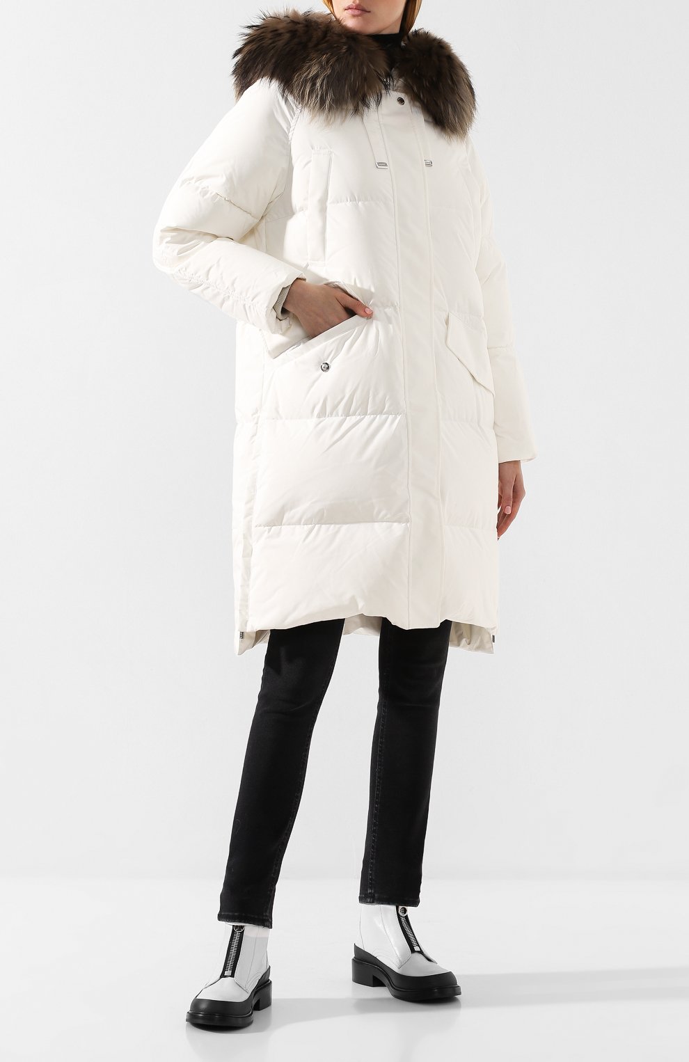 Пуховик с капюшоном MOORER, арт. ENIA-STP/A19D530ST0P, фото 2