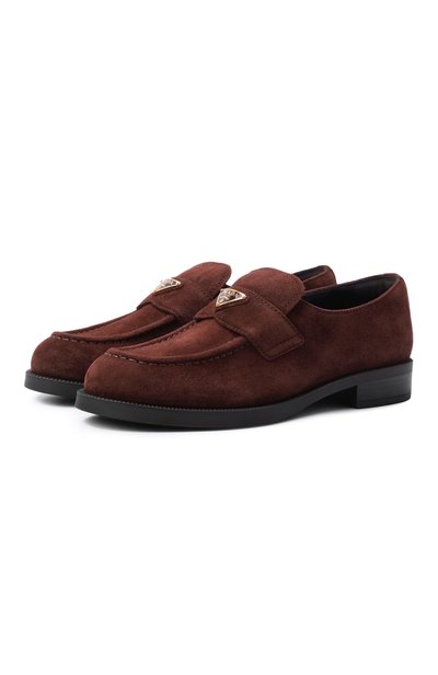 Женские замшевые лоферы PRADA, арт. 1D329N/103