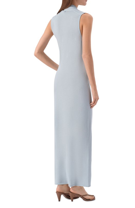 Платье из шерсти и шелка 12 STOREEZ 135834 Голубой  135834 Фото 3