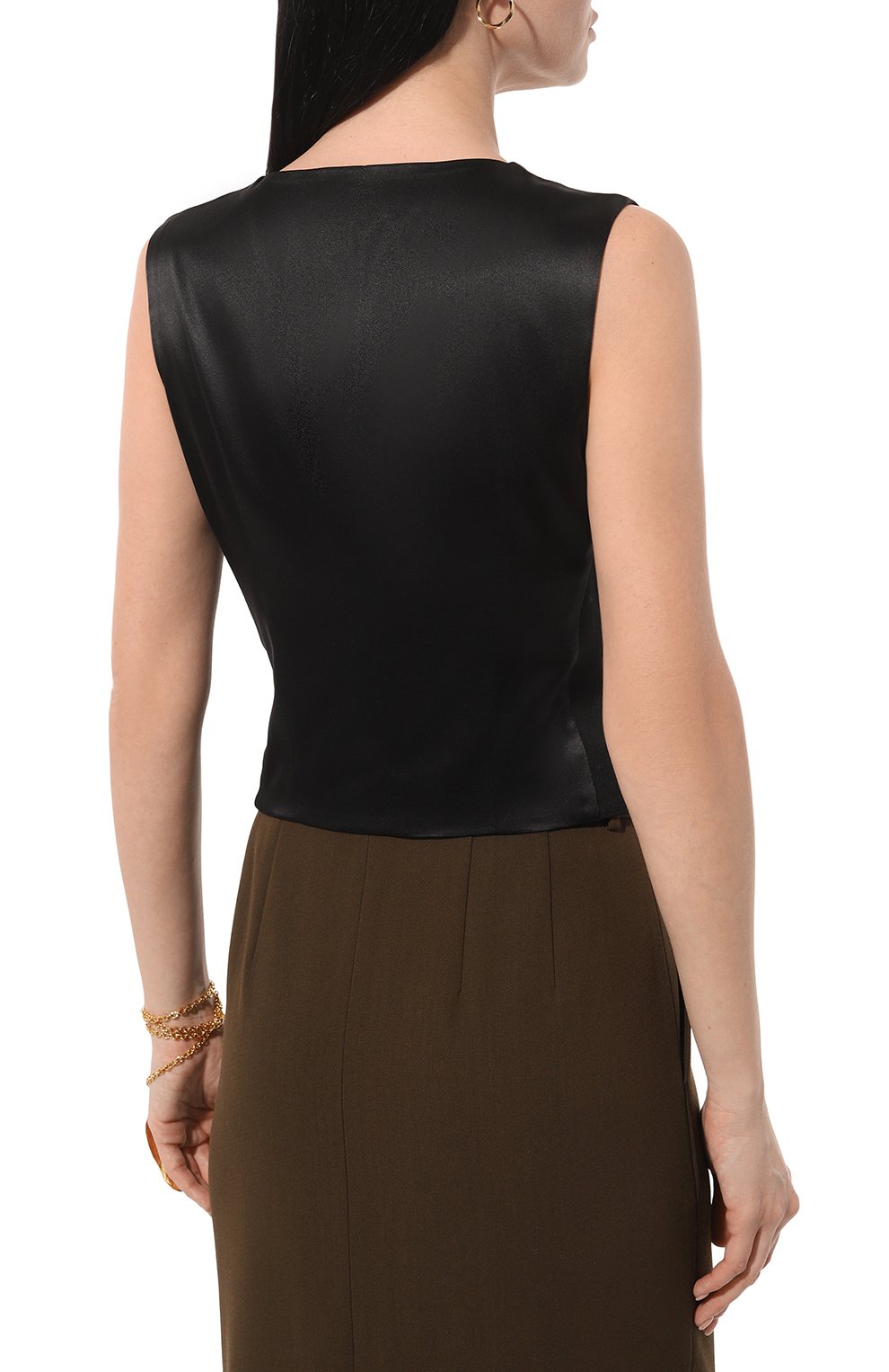 Жилет из шерсти и шелка DOLCE & GABBANA, арт. F79H5T/GDCI8, фото 4