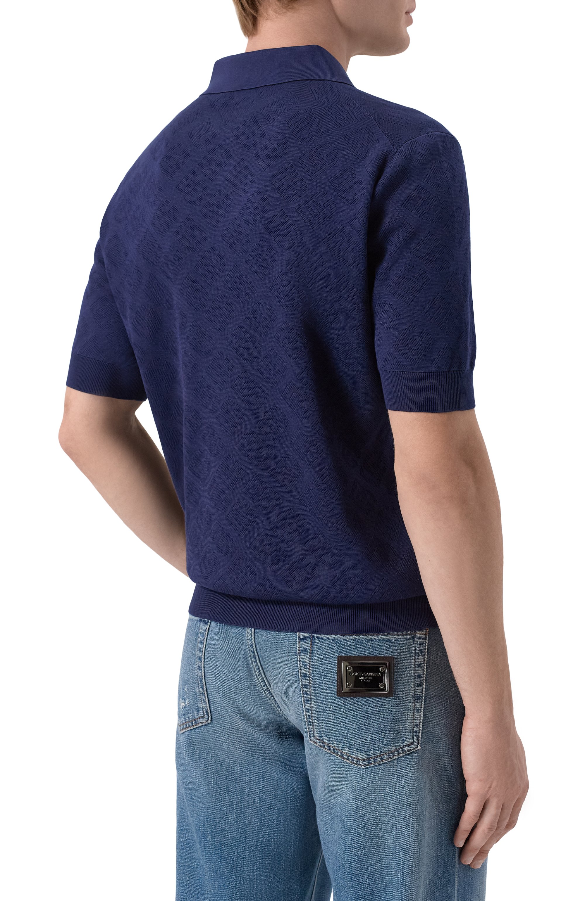 Шелковое поло DOLCE & GABBANA, арт. GXZ02T/JBS09, фото 4