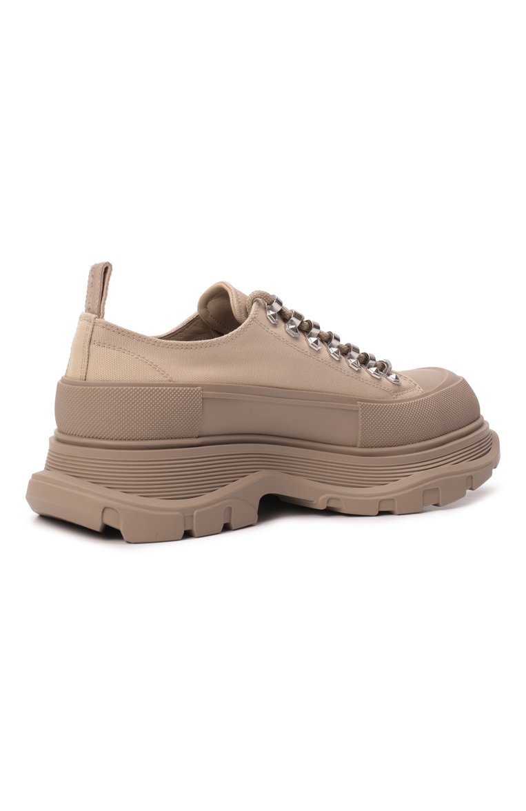 Мужские текстильные ботинки tread slick ALEXANDER MCQUEEN бежевого цвета, арт. 735817W4MV1 7732 | Фото 5 (Подошва: Массивная; Материал внутренний: Натуральная кожа; Материал внешний: Текстиль; Каблук высота: Высокий; Материал утеплителя: Без утеплителя; Мужское Кросс-КТ: Хайкеры-обувь)