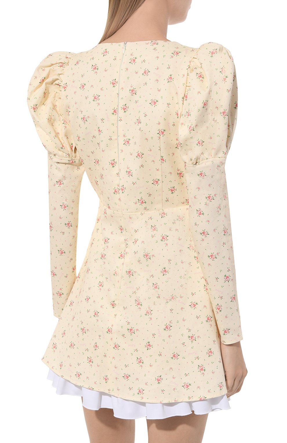 Хлопковое платье BOTROIS кремового цвета по цене 17340 руб., арт. SKU7017355, фото 4 Хлопковое платье BOTROIS, арт. SKU7017355, фото 4