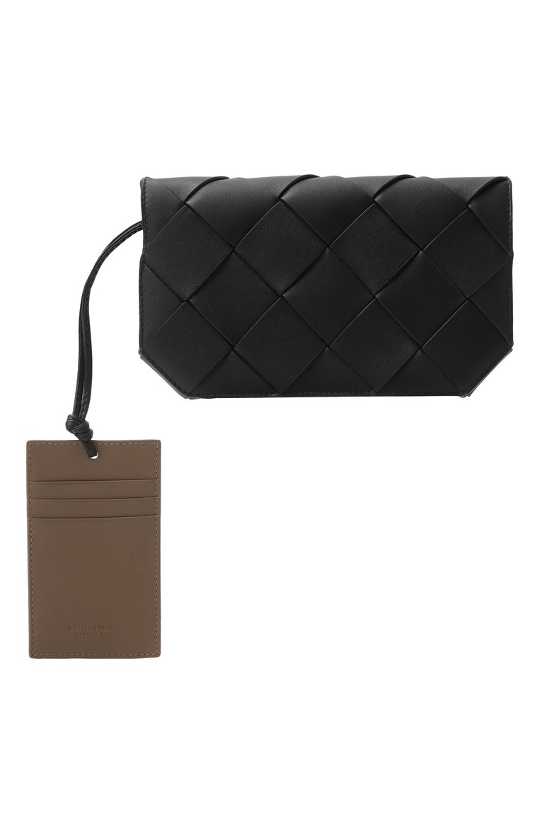 Мужской кожаное портмоне diago BOTTEGA VENETA черного цвета, арт. 817818/V5AJ1 | Фото 4 (Материал: Натуральная кожа; Нос: Не проставлено)