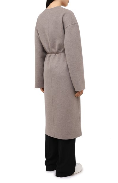 Пальто из шерсти и кашемира MANZONI24 светло-коричневого цвета по цене 258500 руб., арт. 20M742-DB1L8/38-46, фото 5 Пальто из шерсти и кашемира MANZONI24, арт. 20M742-DB1L8/38-46, фото 5