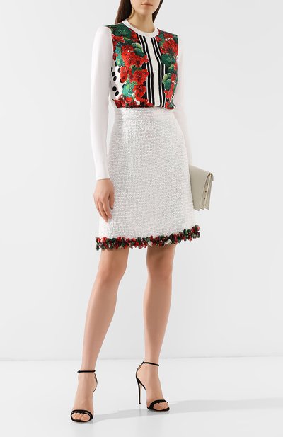 Юбка из смеси хлопка и вискозы DOLCE & GABBANA, арт. F4BK8T/FUM9I, фото 2