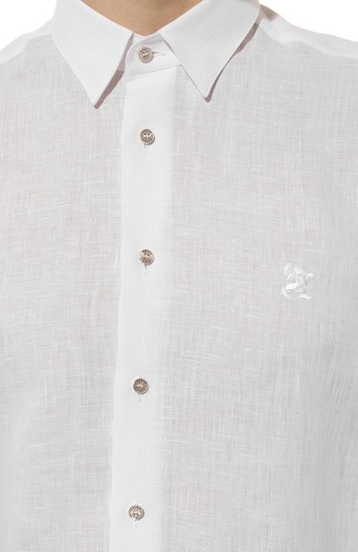 Льняная рубашка ZILLI белого цвета по цене 89950 руб., арт. MFZ-13091-338562/0002, фото 5 Льняная рубашка ZILLI, арт. MFZ-13091-338562/0002, фото 5